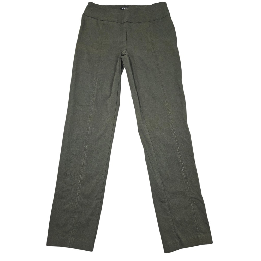 Zac & Rachel Millennium Pull On Dress Pants Olive Green Sz 10